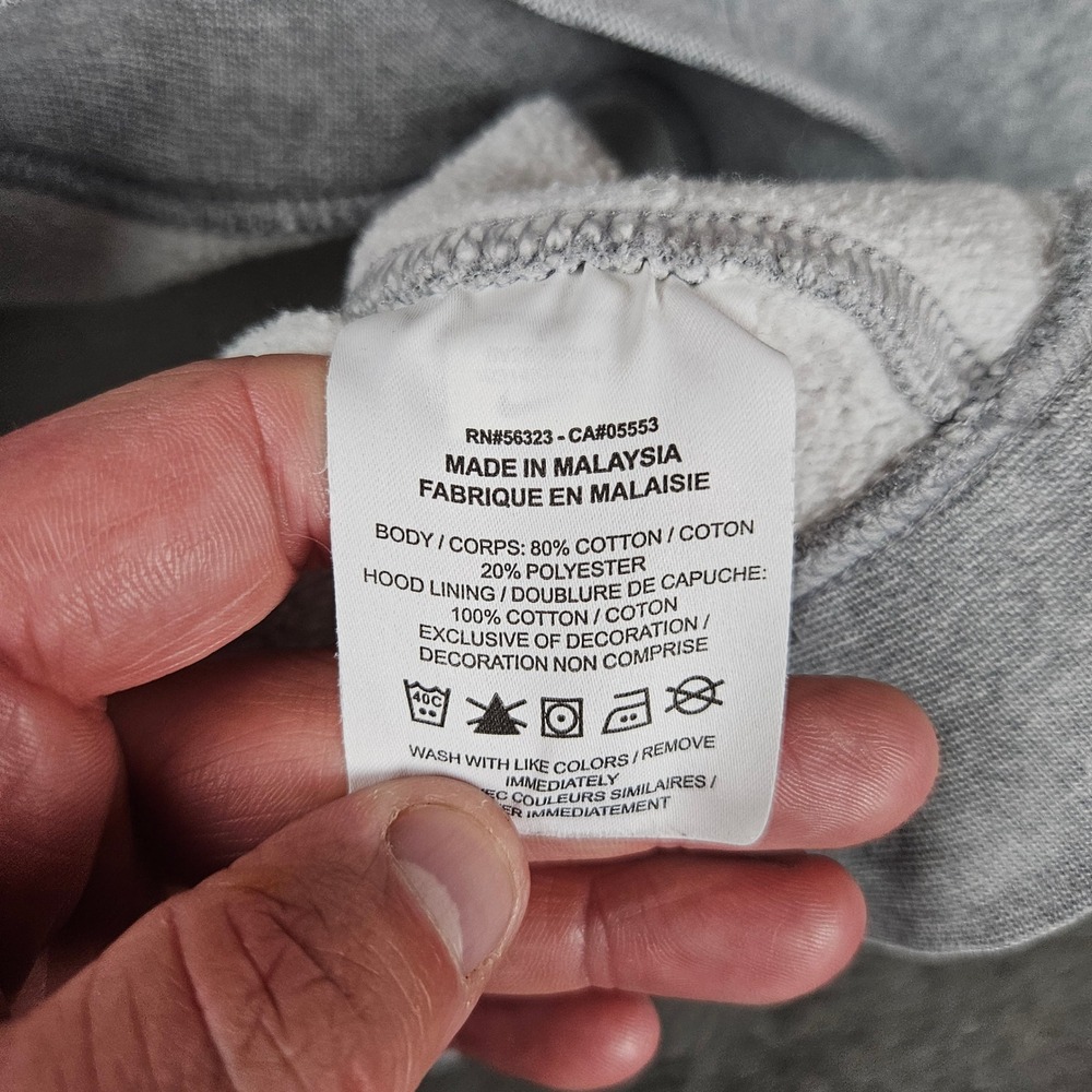Nike Sportswear Club Fleece Mens Hoodie Grey Pullover BV2654-083 Size Large - Picture 6 of 10